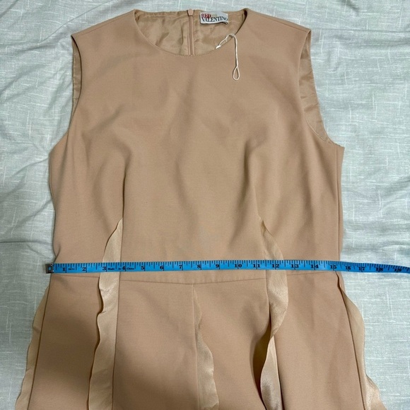 Red Valentino Pink Ruffle Skirt Dress Sz L - Picture 9 of 11